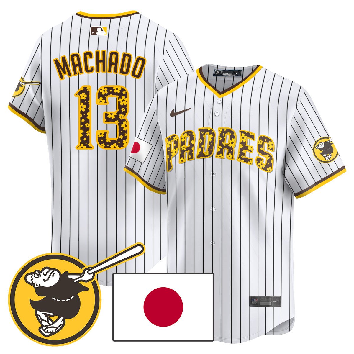 Men's San Diego Padres Japanese Heritage Jersey - All Stitched