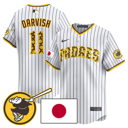Men's San Diego Padres Japanese Heritage Jersey - All Stitched