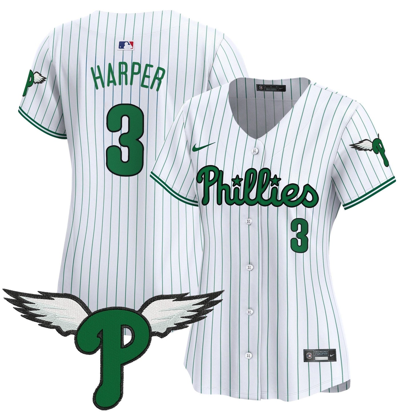 Women's Philadelphia Phillies 2025 Vapor Premier Limited Jersey - All Stitched