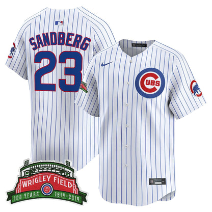 Men's Chicago Cubs Wrigley Field Style Vapor Premier Limited Jersey - All Stitched