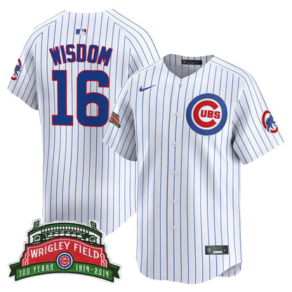 Men's Chicago Cubs Wrigley Field Style Vapor Premier Limited Jersey - All Stitched