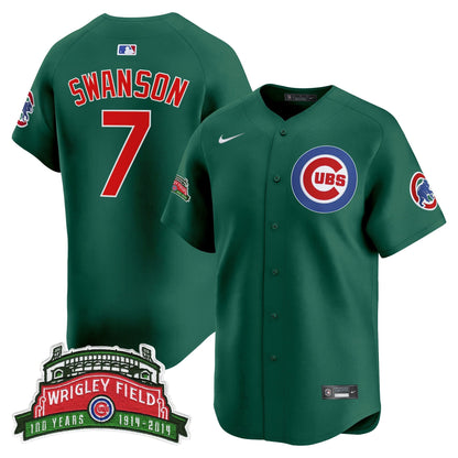 Men's Chicago Cubs Wrigley Field Style Vapor Premier Limited Jersey - All Stitched