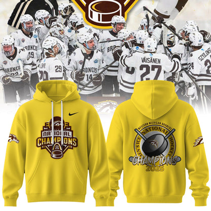 Western Michigan Broncos 2025 National Champions Patch Premium Hoodie