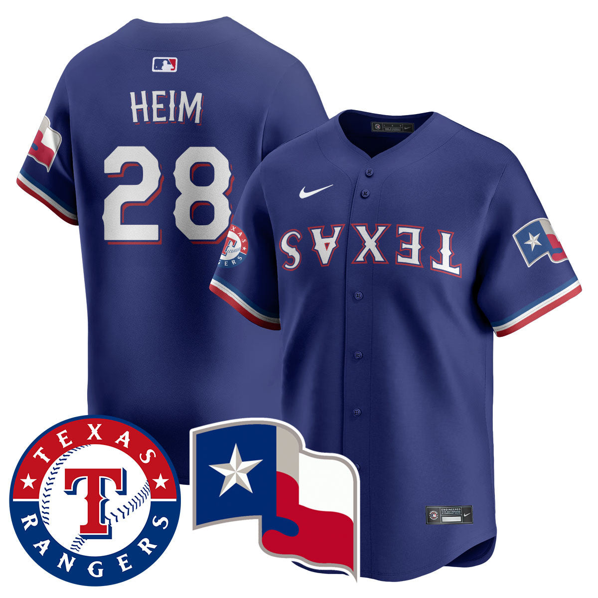 Men's Texas Rangers True Brvnd Limited Jersey - All Stitched