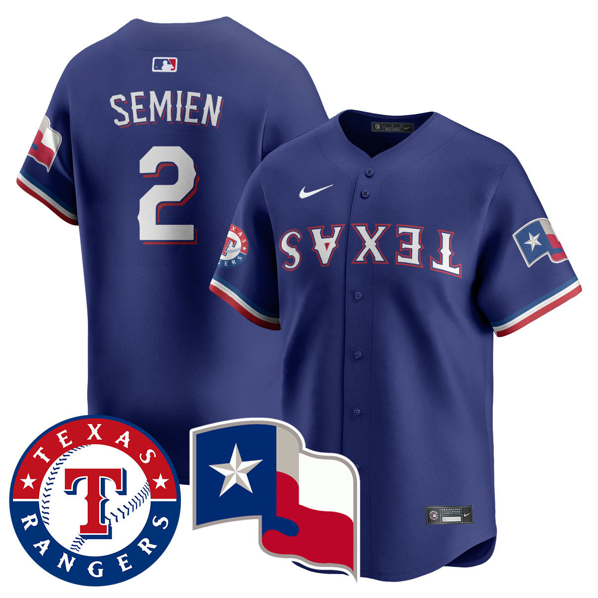Men's Texas Rangers True Brvnd Limited Jersey - All Stitched