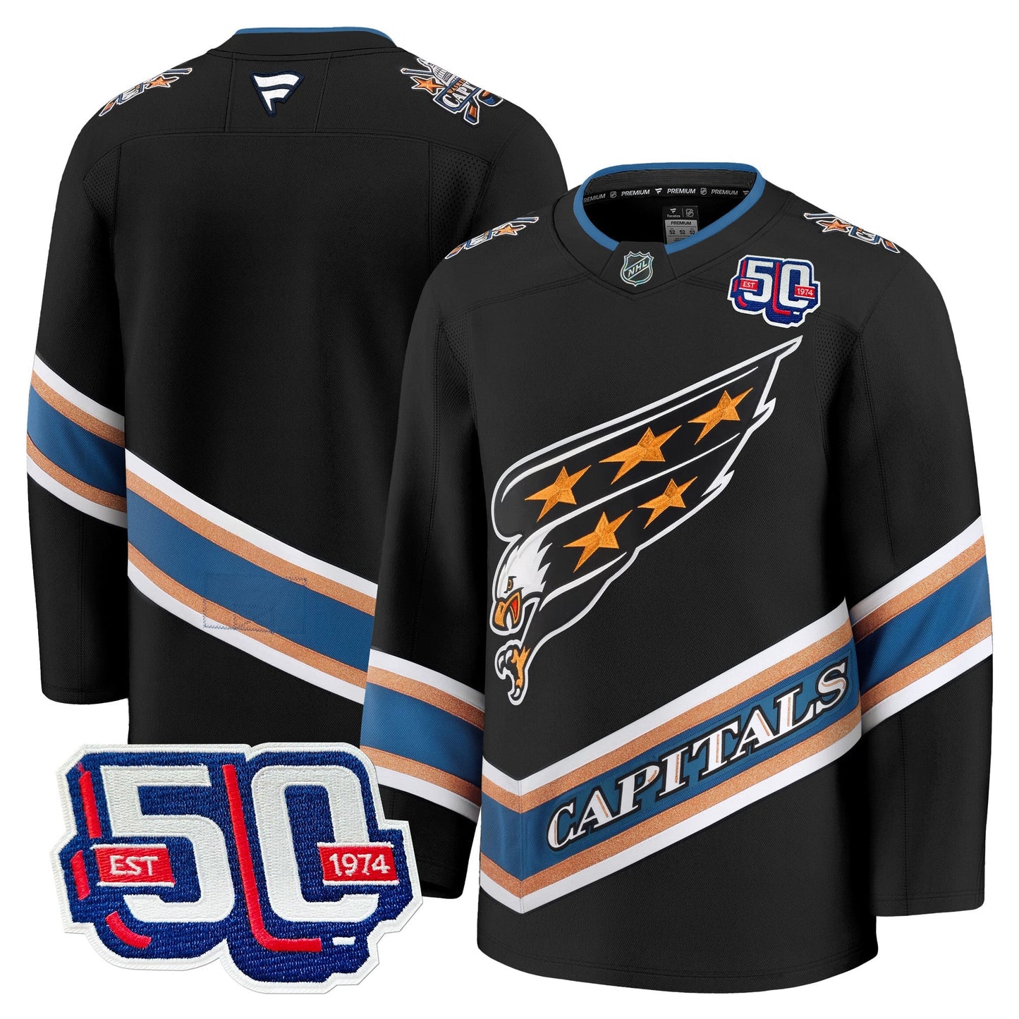 Men's Washington Capitals Screaming Eagle Jersey Collection (1995-2024) - All Stitched