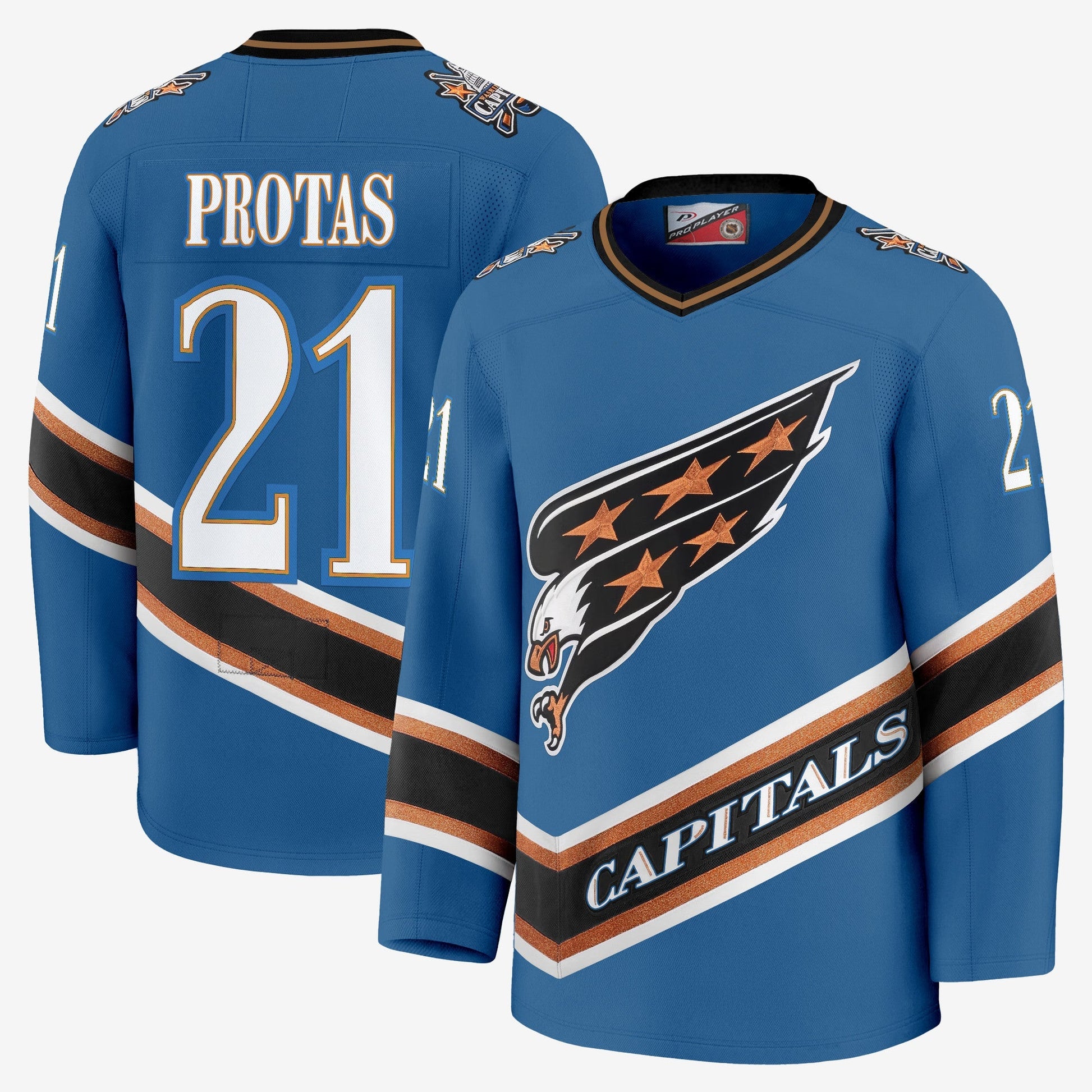 Men's Washington Capitals Screaming Eagle Jersey Collection (1995-2024) - All Stitched