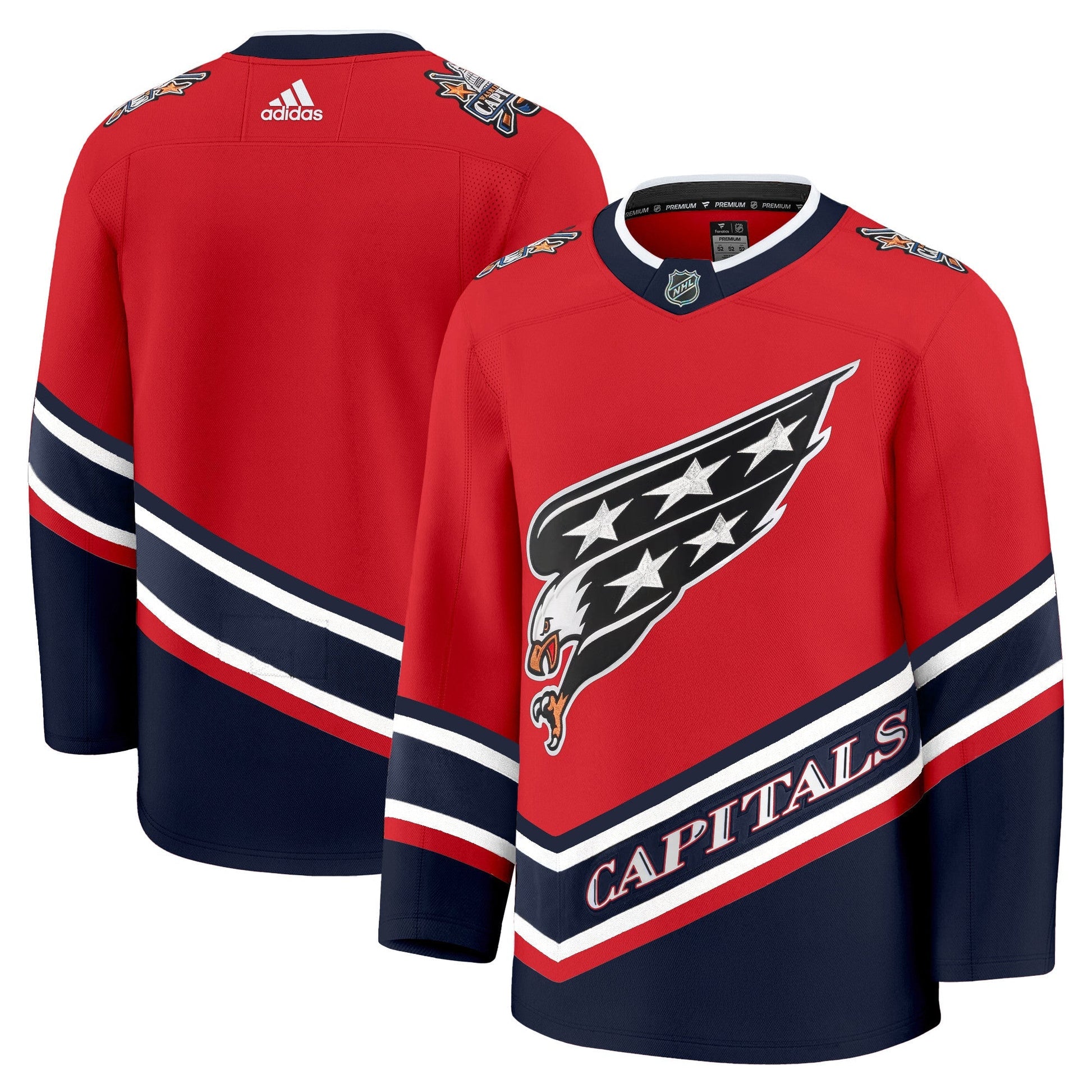 Men's Washington Capitals Screaming Eagle Jersey Collection (1995-2024) - All Stitched