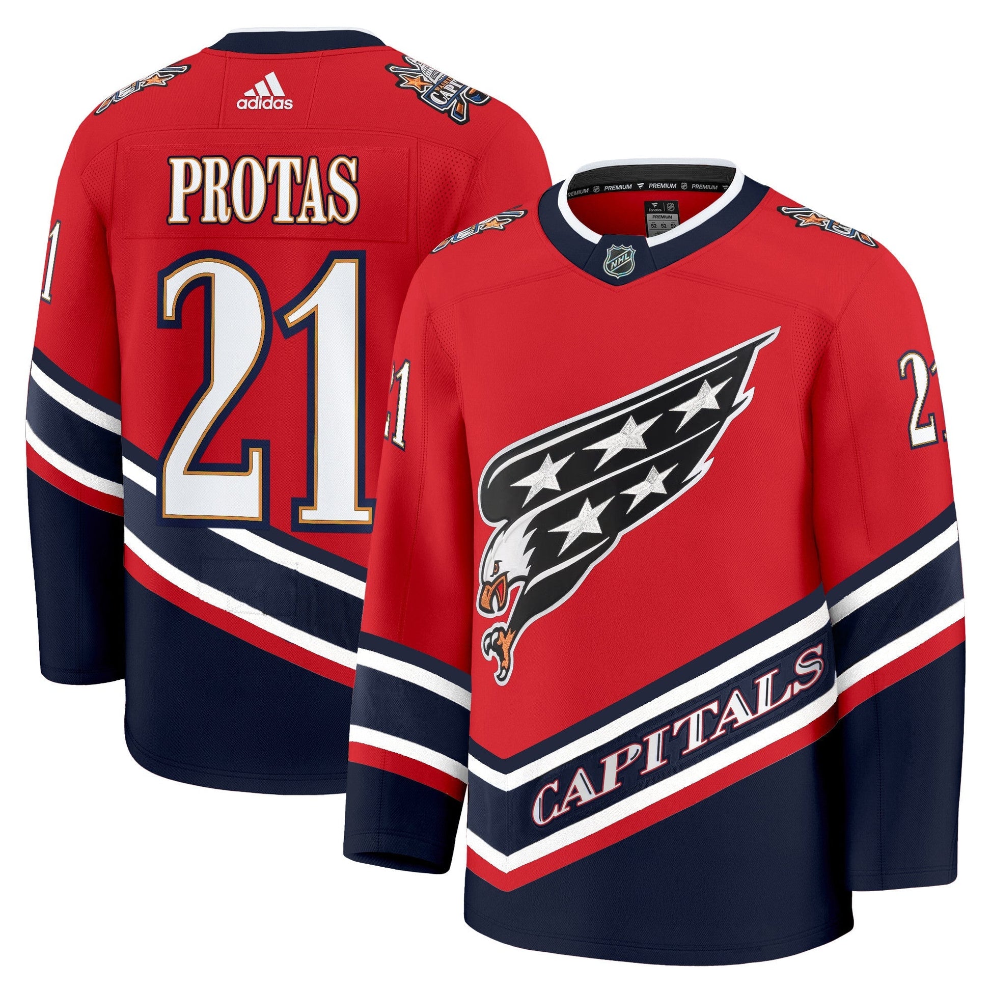 Men's Washington Capitals Screaming Eagle Jersey Collection (1995-2024) - All Stitched