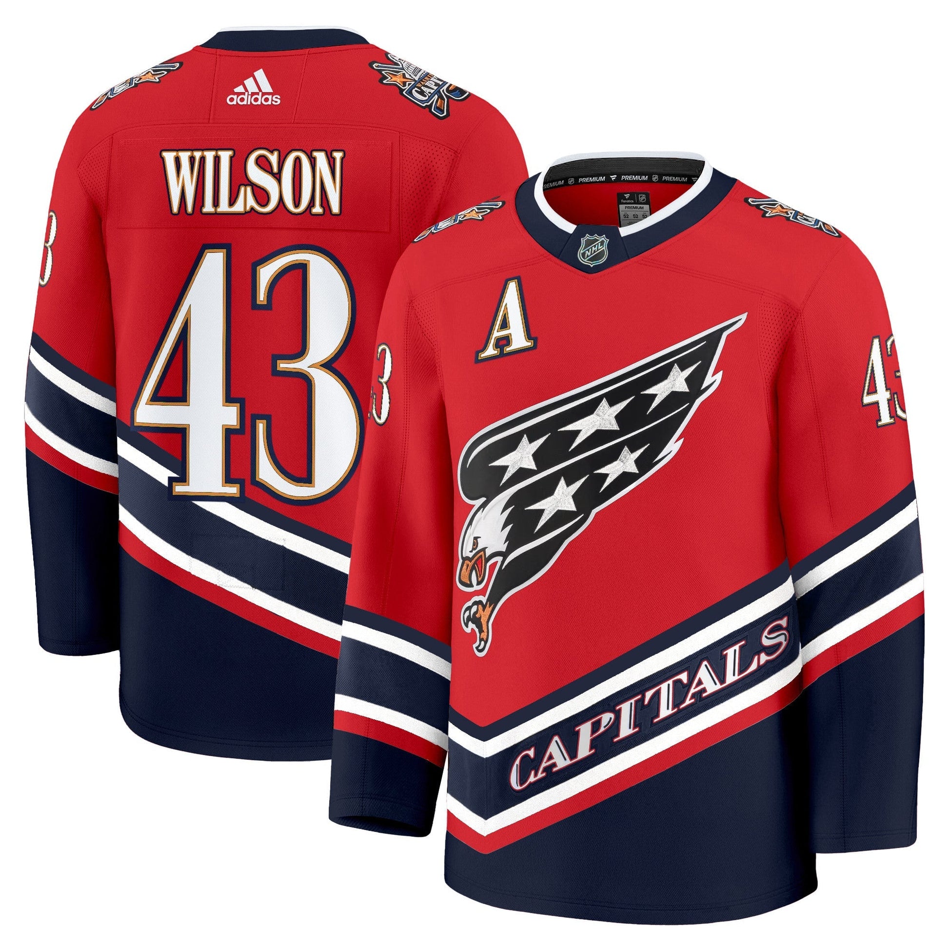 Men's Washington Capitals Screaming Eagle Jersey Collection (1995-2024) - All Stitched
