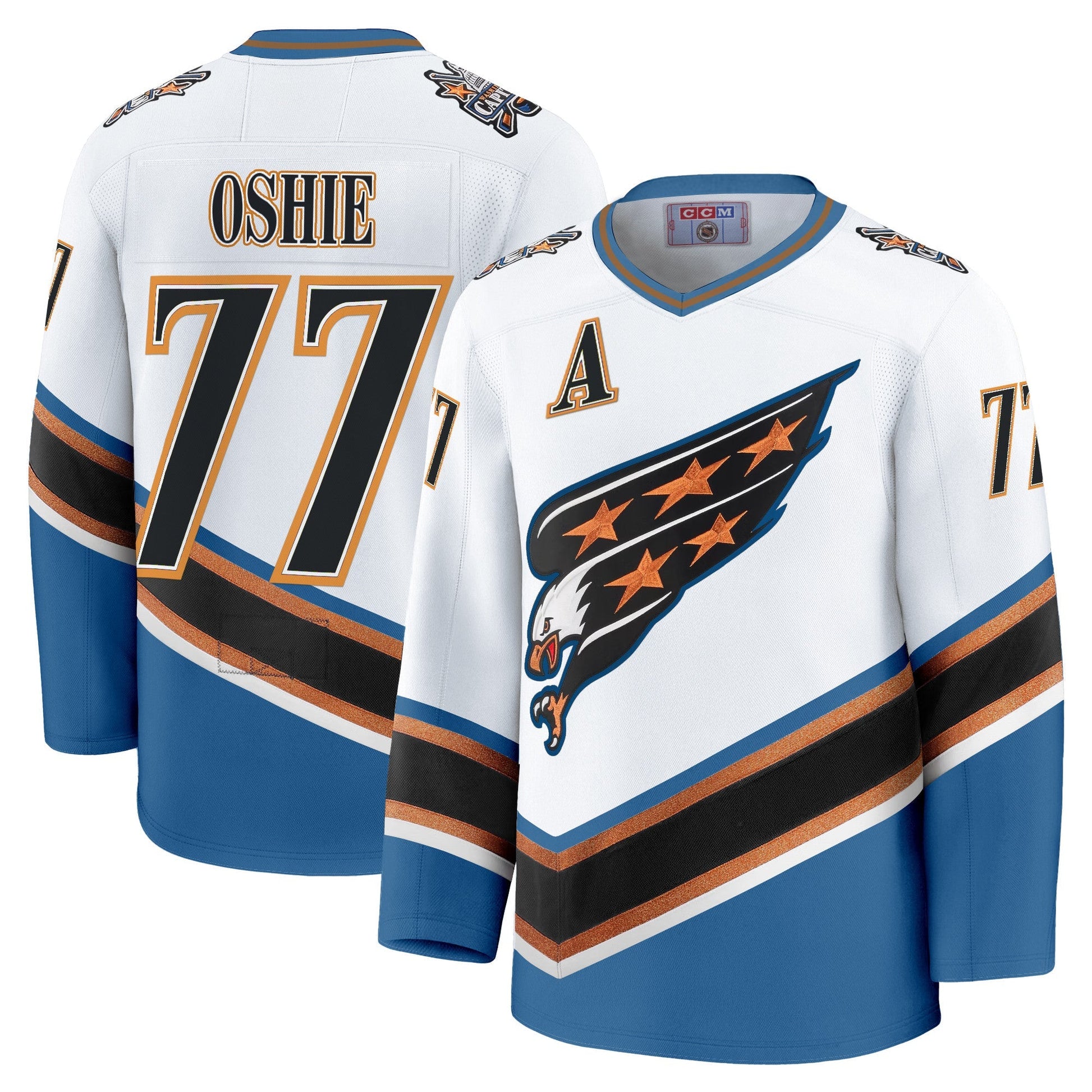 Men's Washington Capitals Screaming Eagle Jersey Collection (1995-2024) - All Stitched