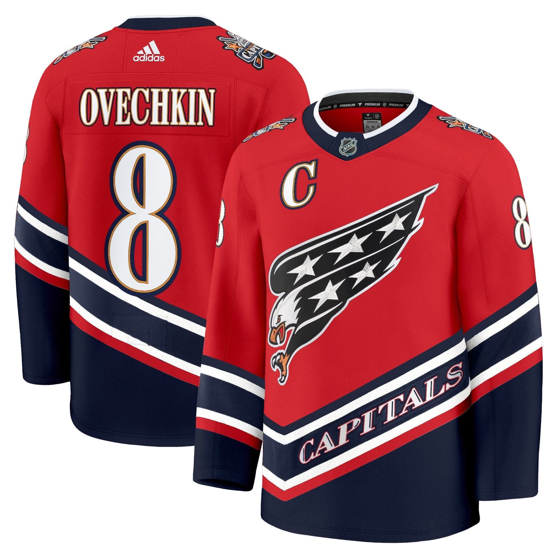Men's Washington Capitals Screaming Eagle Jersey Collection (1995-2024) - All Stitched