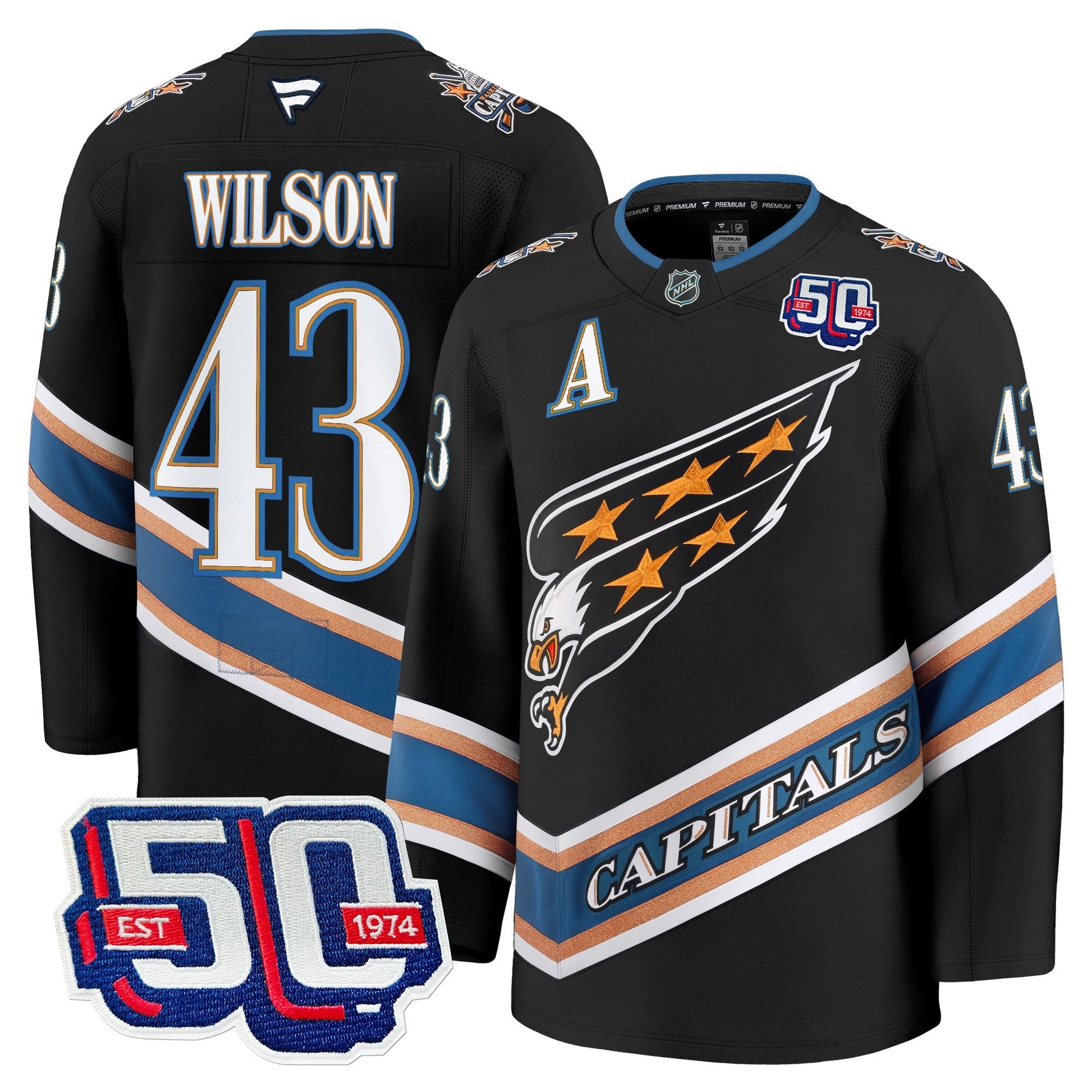 Men's Washington Capitals Screaming Eagle Jersey Collection (1995-2024) - All Stitched