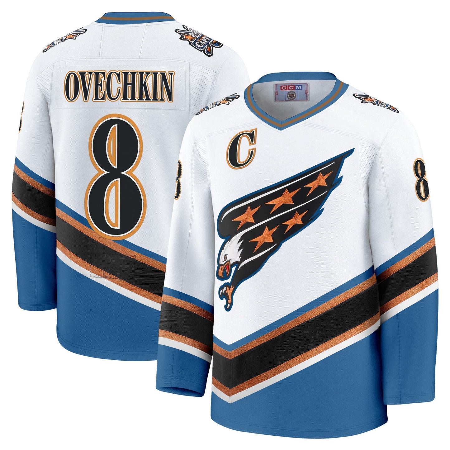 Men's Washington Capitals Screaming Eagle Jersey Collection (1995-2024) - All Stitched