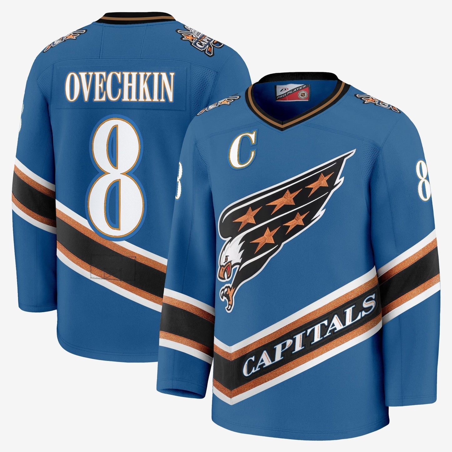 Men's Washington Capitals Screaming Eagle Jersey Collection (1995-2024) - All Stitched