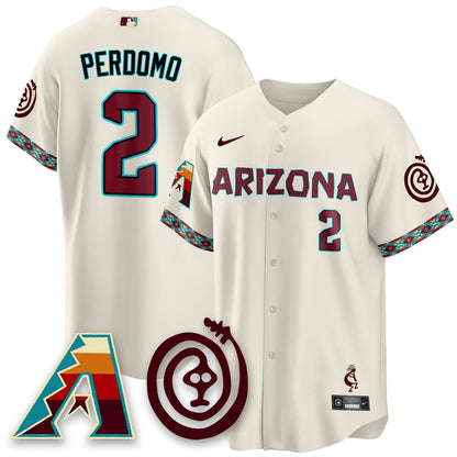 Men's Arizona Diamondbacks City Connect Concept Jersey V2 - All Stitched