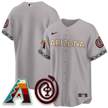 Men's Arizona Diamondbacks City Connect Concept Jersey V2 - All Stitched