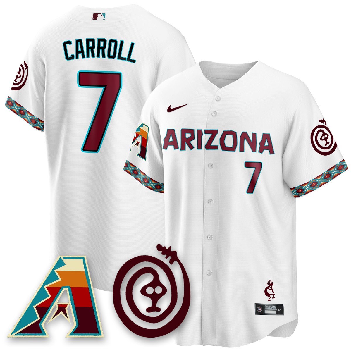 Men's Arizona Diamondbacks City Connect Concept Jersey V2 - All Stitched