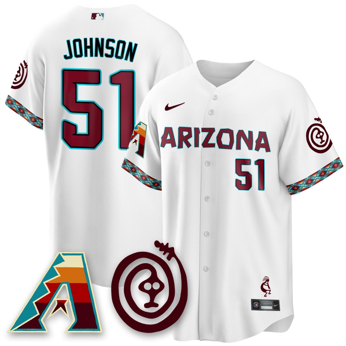 Men's Arizona Diamondbacks City Connect Concept Jersey V2 - All Stitched