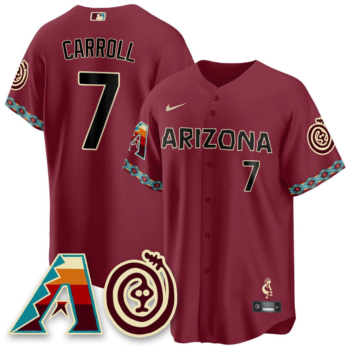 Men's Arizona Diamondbacks City Connect Concept Jersey V2 - All Stitched