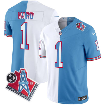 Men's Titans 1997 Throwback Vapor Limited Jersey - All Stitched