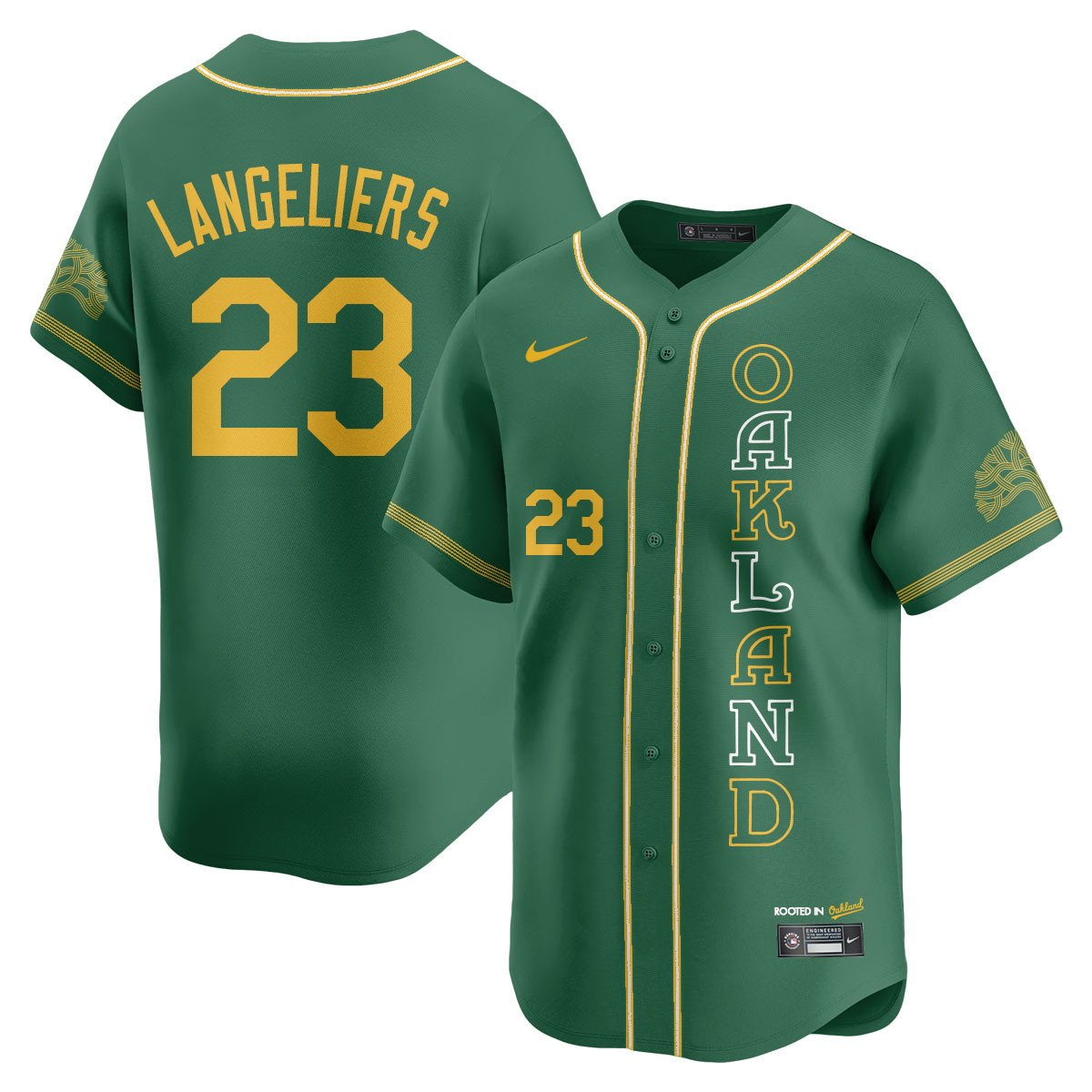 Men's Oakland Athletics City Connect Concept Jersey - All Stitched