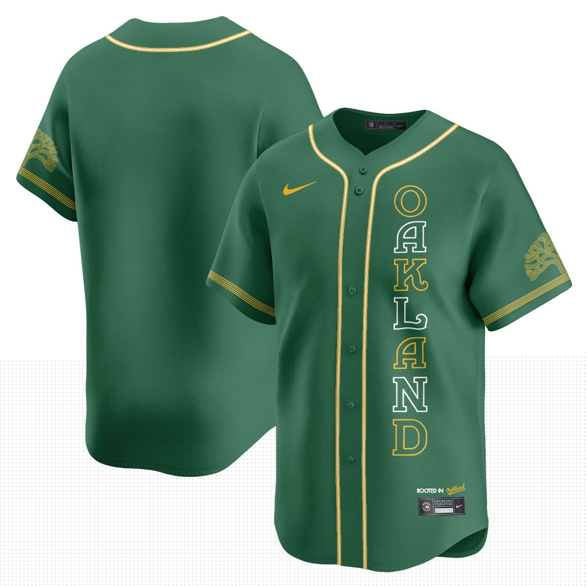 Men's Oakland Athletics City Connect Concept Jersey - All Stitched