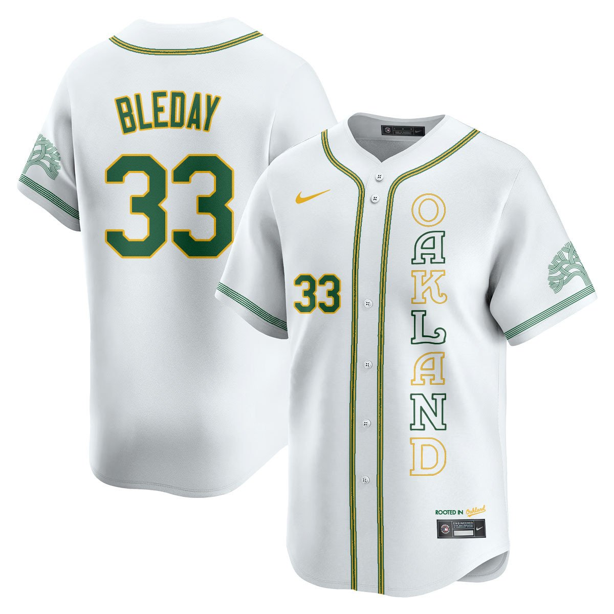 Men's Oakland Athletics City Connect Concept Jersey - All Stitched