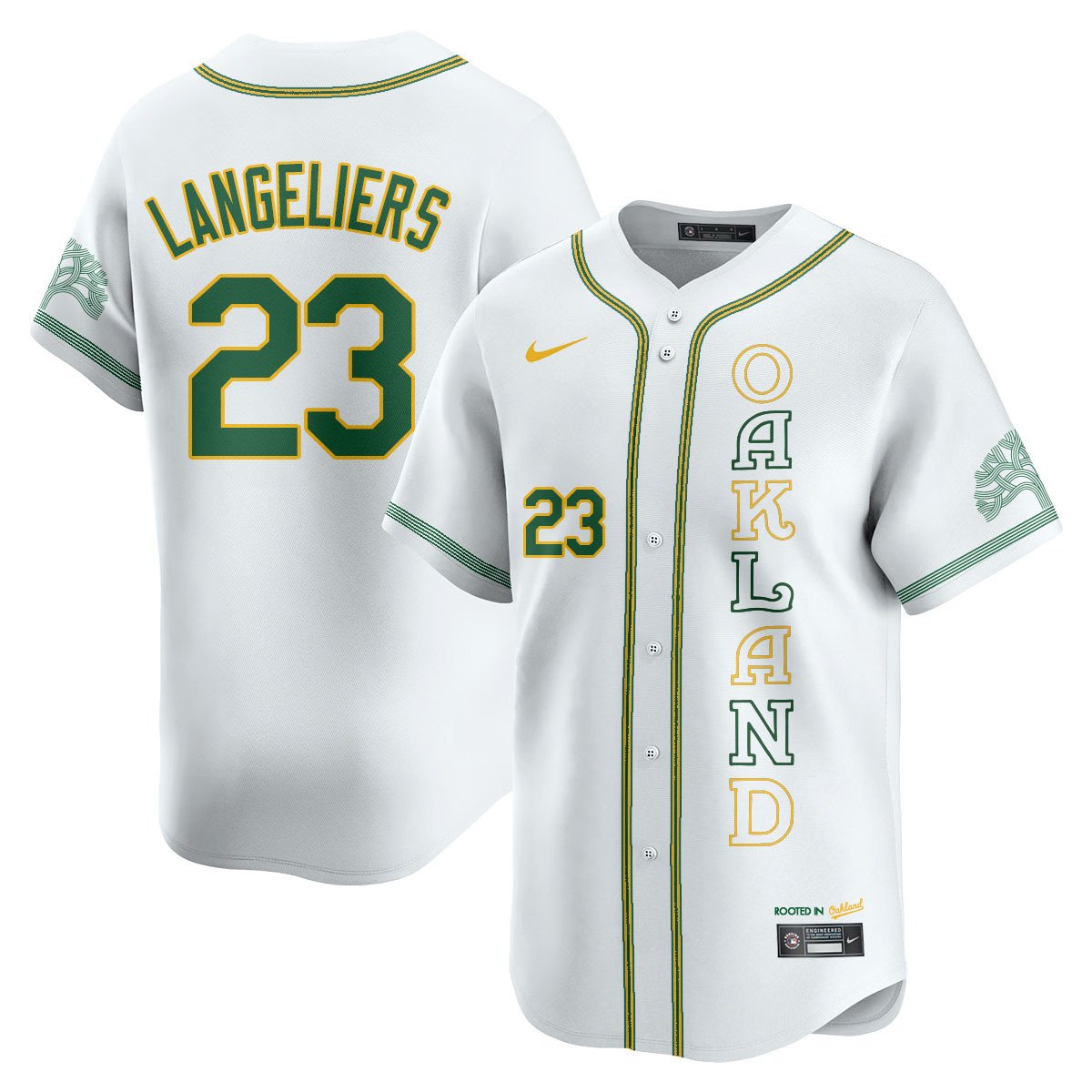Men's Oakland Athletics City Connect Concept Jersey - All Stitched