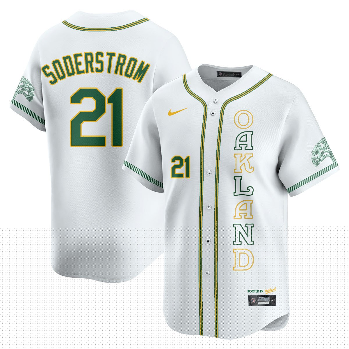 Men's Oakland Athletics City Connect Concept Jersey - All Stitched