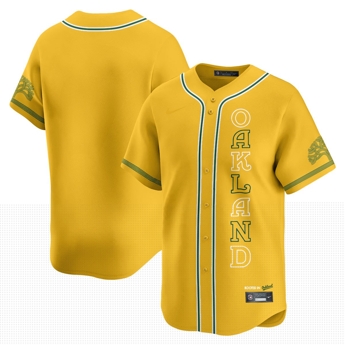 Men's Oakland Athletics City Connect Concept Jersey - All Stitched