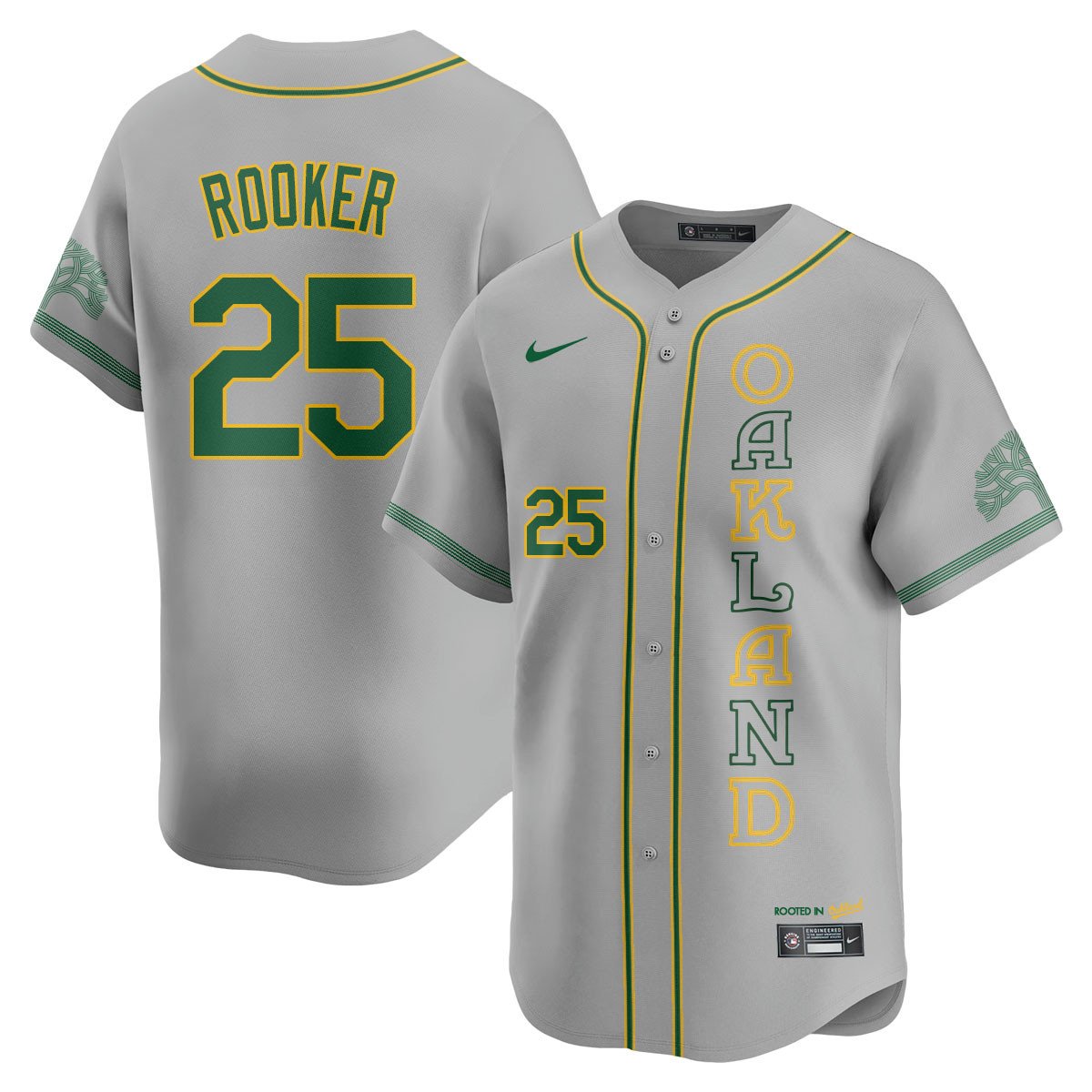 Men's Oakland Athletics City Connect Concept Jersey - All Stitched