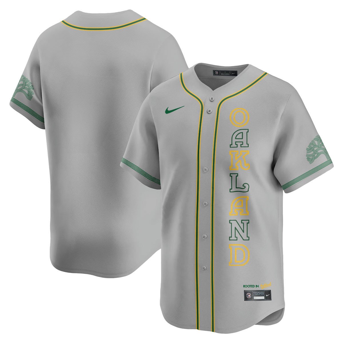 Men's Oakland Athletics City Connect Concept Jersey - All Stitched