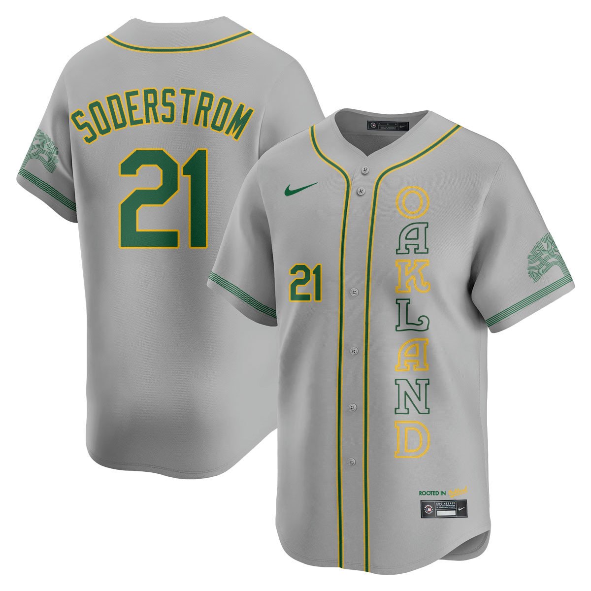 Men's Oakland Athletics City Connect Concept Jersey - All Stitched