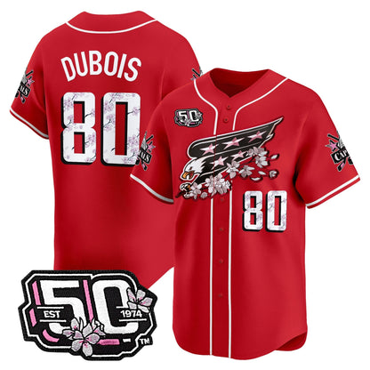 Men's 2025 Washington Capitals 50th Anniversary Cherry Blossom Style Vapor Premier Limited Jersey - All Stitched
