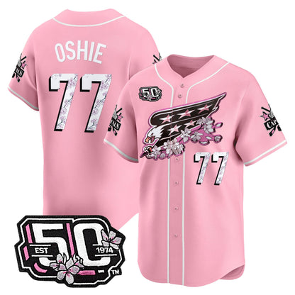 Men's 2025 Washington Capitals 50th Anniversary Cherry Blossom Style Vapor Premier Limited Jersey - All Stitched