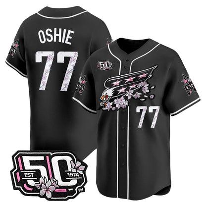 Men's 2025 Washington Capitals 50th Anniversary Cherry Blossom Style Vapor Premier Limited Jersey - All Stitched