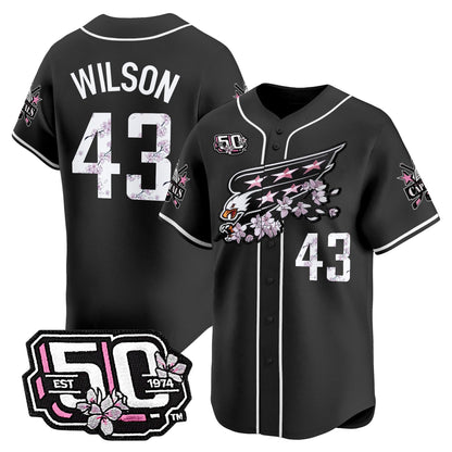 Men's 2025 Washington Capitals 50th Anniversary Cherry Blossom Style Vapor Premier Limited Jersey - All Stitched