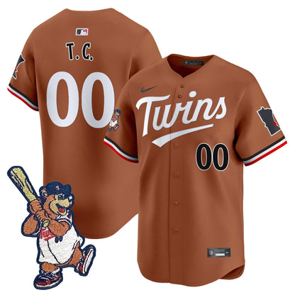 Minnesota Twins T.C. Bear Patch Vapor Premier Limited Jersey - All Stitched