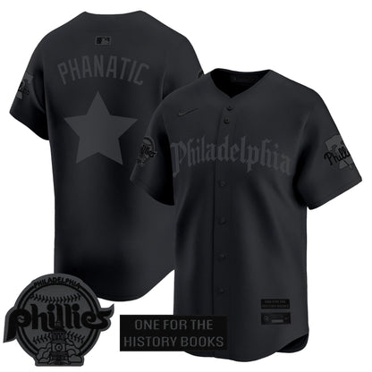 Men's Phillies 'Retro Newspaper Edition' Vapor Premier Limited Jersey - All Stitched