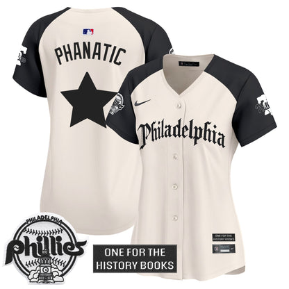 Women's Phillies 'Retro Newspaper Edition' Vapor Premier Limited Jersey - All Stitched