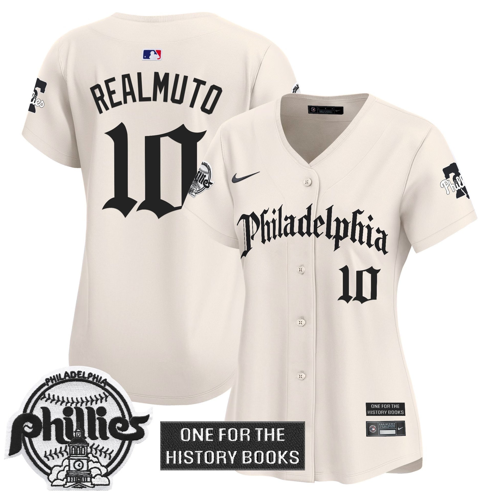 Women's Phillies 'Retro Newspaper Edition' Vapor Premier Limited Jersey - All Stitched