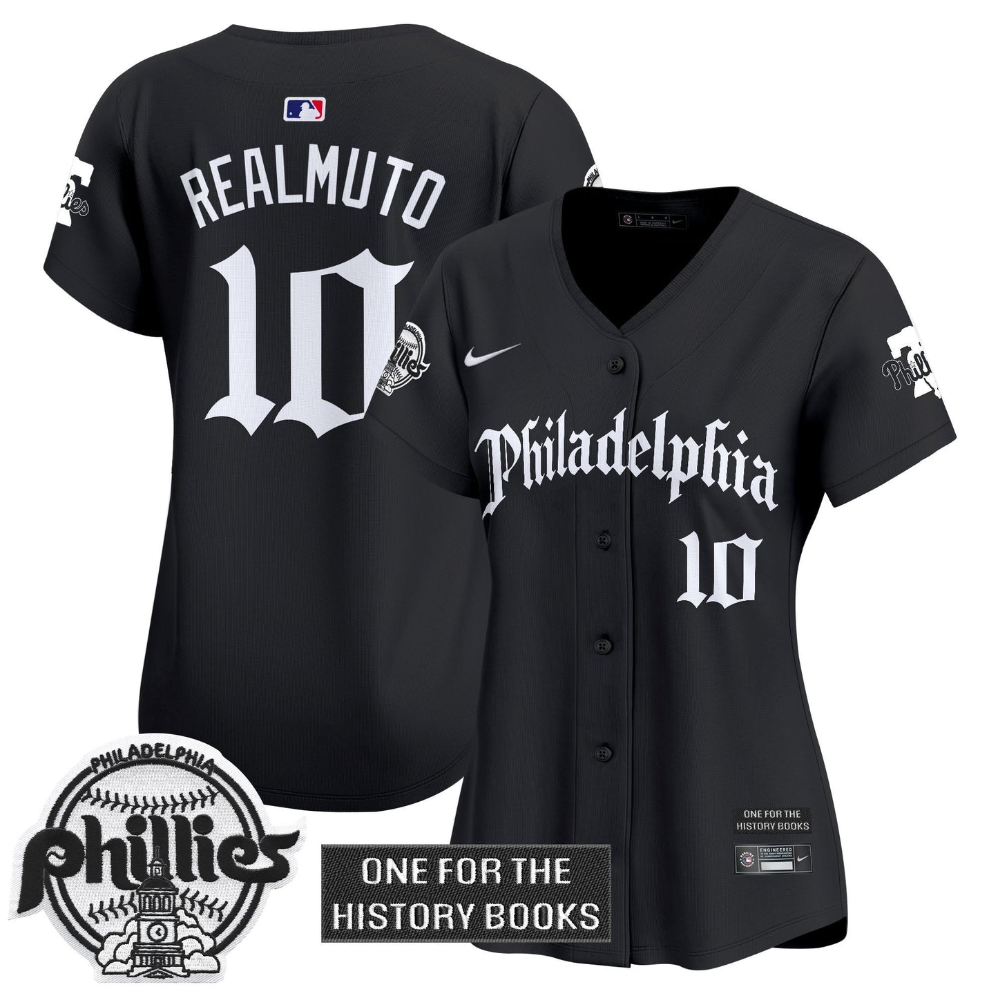 Women's Phillies 'Retro Newspaper Edition' Vapor Premier Limited Jersey - All Stitched