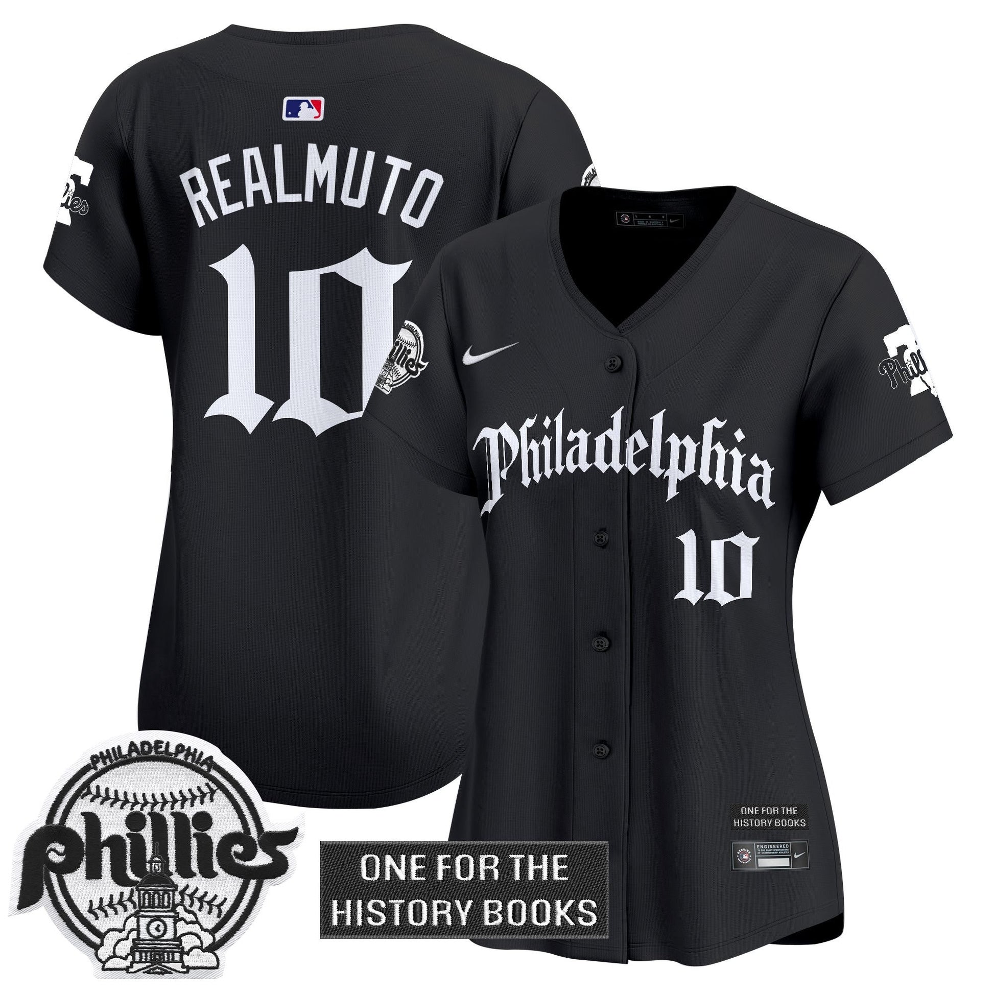 Women's Phillies 'Retro Newspaper Edition' Vapor Premier Limited Jersey - All Stitched