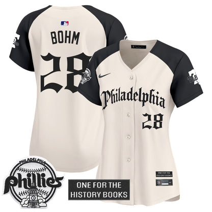 Women's Phillies 'Retro Newspaper Edition' Vapor Premier Limited Jersey - All Stitched
