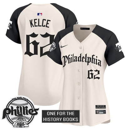 Women's Phillies 'Retro Newspaper Edition' Vapor Premier Limited Jersey - All Stitched