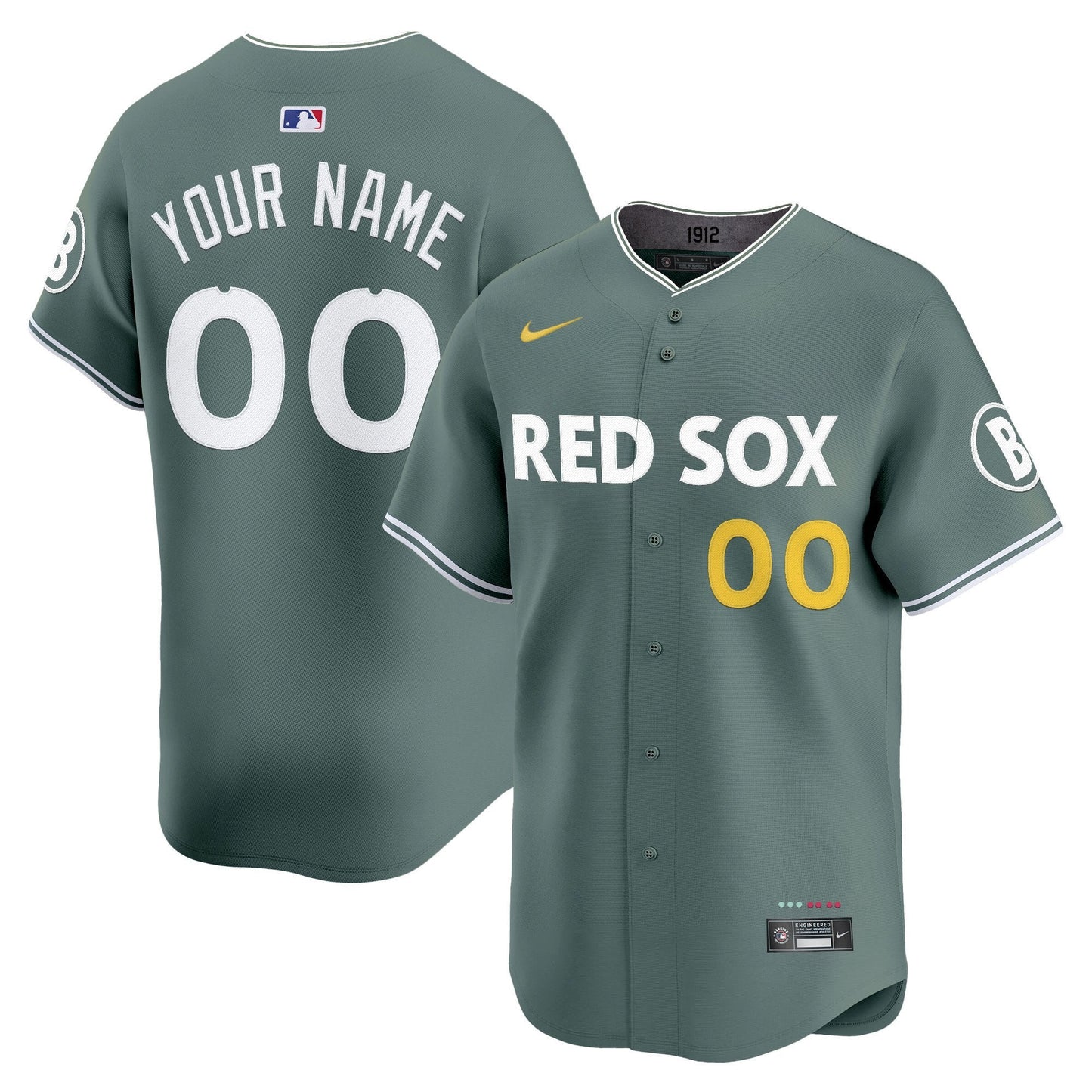 Boston Red Sox 2025 City Connect Vapor Premier Limited Custom Jersey V2 - All Stitched