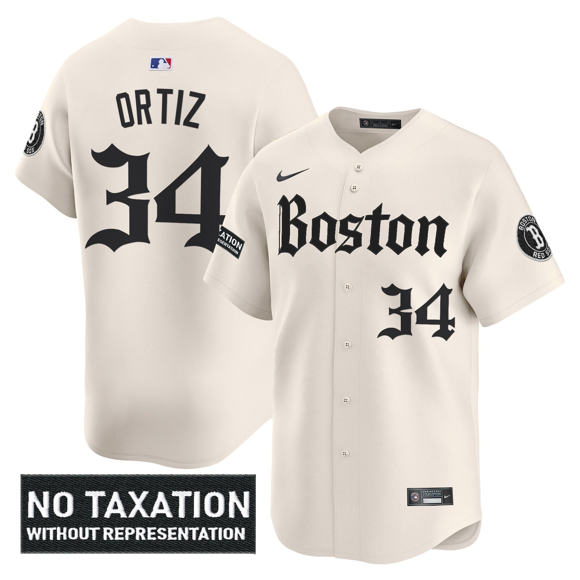 Men's Boston Red Sox 'Retro Newspaper Edition' Vapor Premier Limited Jersey - All Stitched
