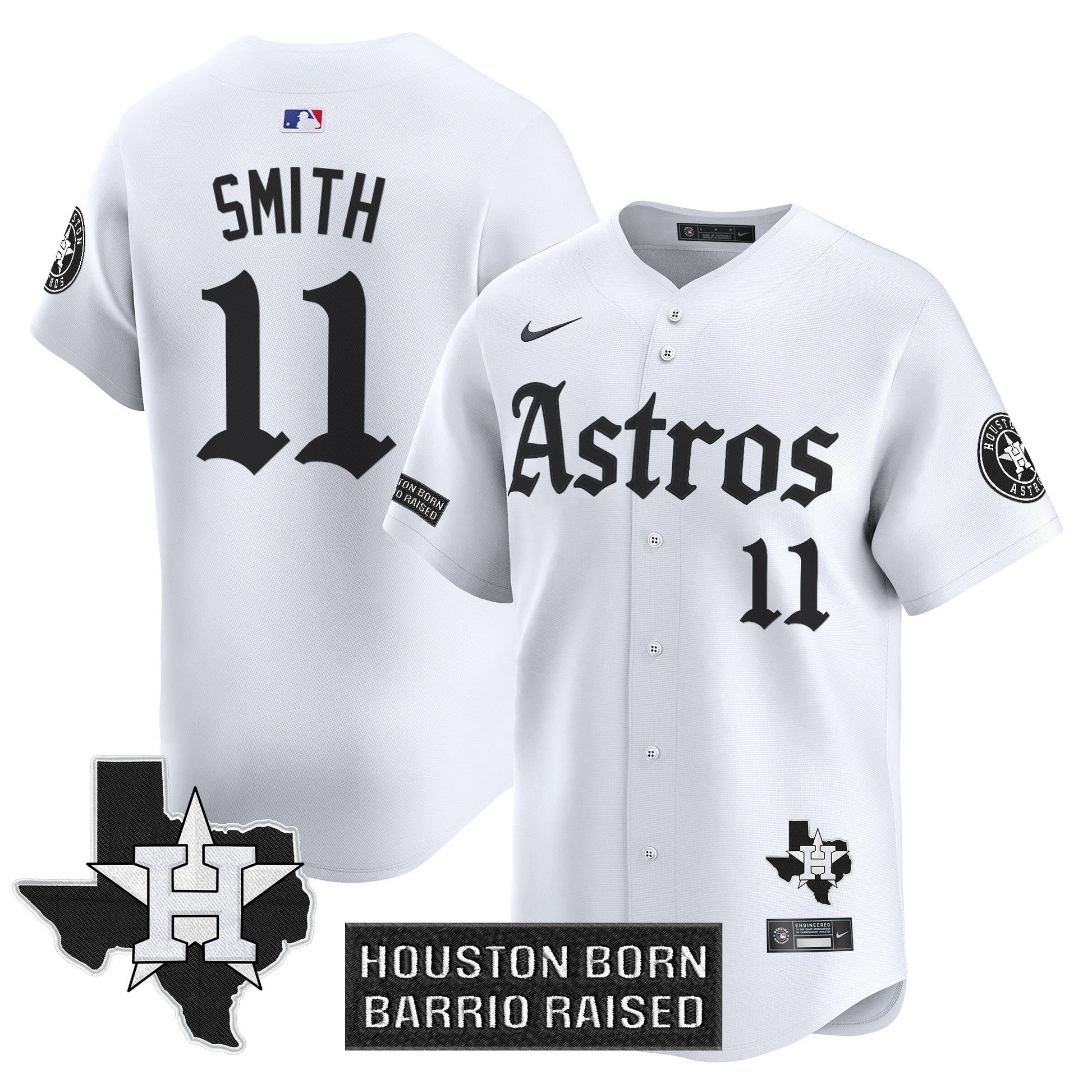 Men's Houston Astros 'Gothic Edition' Vapor Premier Limited Jersey - All Stitched
