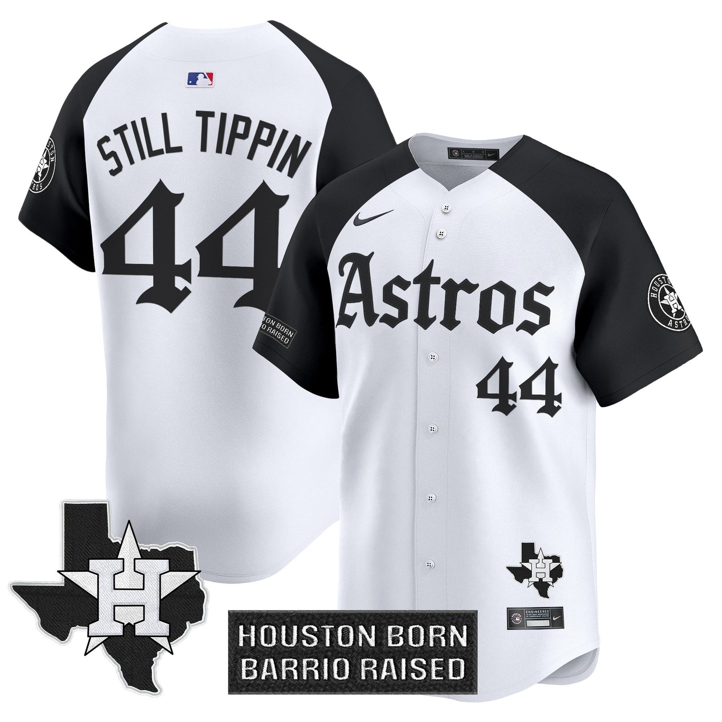 Men's Houston Astros 'Gothic Edition' Vapor Premier Limited Jersey - All Stitched